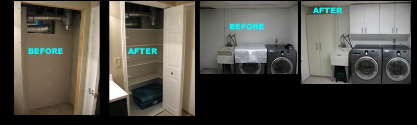 Closet, Laundry, Shelving